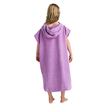Load image into Gallery viewer, Robie Original - Junior Unisex Hooded Short Sleeve Changing Robe (Orchid)
