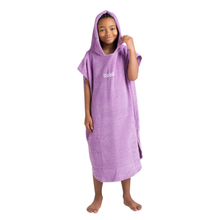Load image into Gallery viewer, Robie Original - Junior Unisex Hooded Short Sleeve Changing Robe (Orchid)
