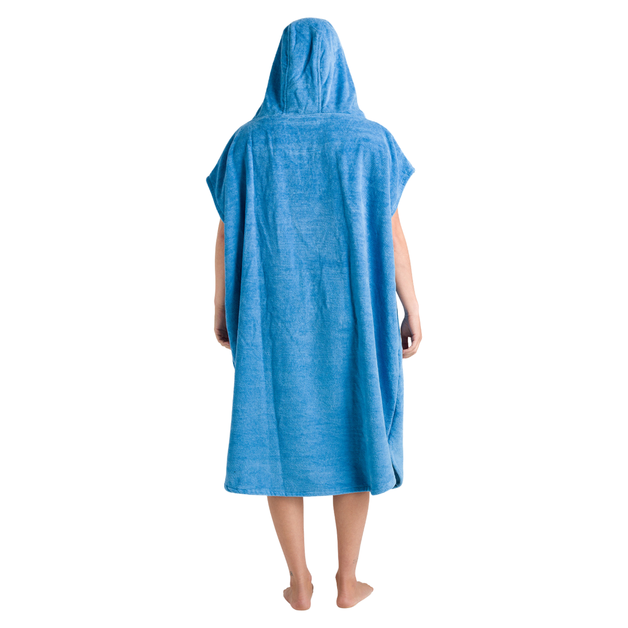 Robie Original - Adult Unisex Hooded Short Sleeve Changing Robe (Cornflower Blue)