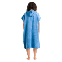 Load image into Gallery viewer, Robie Original - Adult Unisex Hooded Short Sleeve Changing Robe (Cornflower Blue)
