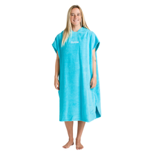 Load image into Gallery viewer, Robie Original - Adult Unisex Hooded Short Sleeve Changing Robe (Hawaiian Blue)

