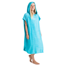 Load image into Gallery viewer, Robie Original - Adult Unisex Hooded Short Sleeve Changing Robe (Hawaiian Blue)
