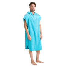 Load image into Gallery viewer, Robie Original - Adult Unisex Hooded Short Sleeve Changing Robe (Hawaiian Blue)
