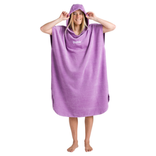 Load image into Gallery viewer, Robie Original - Adult Unisex Hooded Short Sleeve Changing Robe (Orchid)
