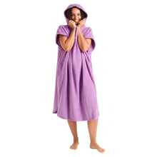 Load image into Gallery viewer, Robie Original - Adult Unisex Hooded Short Sleeve Changing Robe (Orchid)
