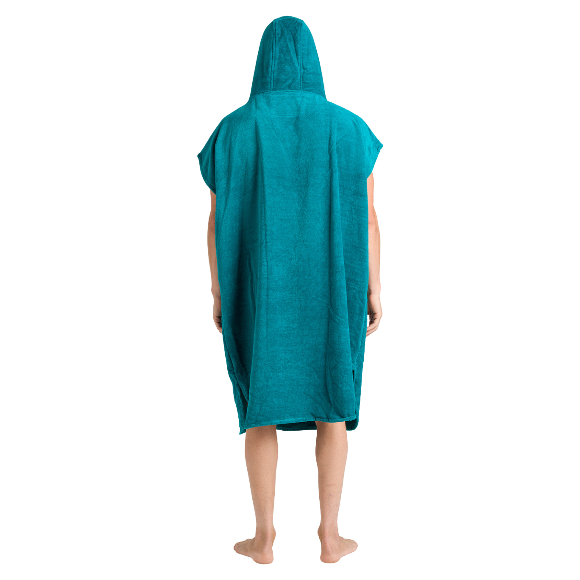 Robie Original - Adult Unisex Hooded Short Sleeve Changing Robe (Teal)