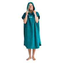 Load image into Gallery viewer, Robie Original - Adult Unisex Hooded Short Sleeve Changing Robe (Teal)
