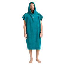 Load image into Gallery viewer, Robie Original - Adult Unisex Hooded Short Sleeve Changing Robe (Teal)
