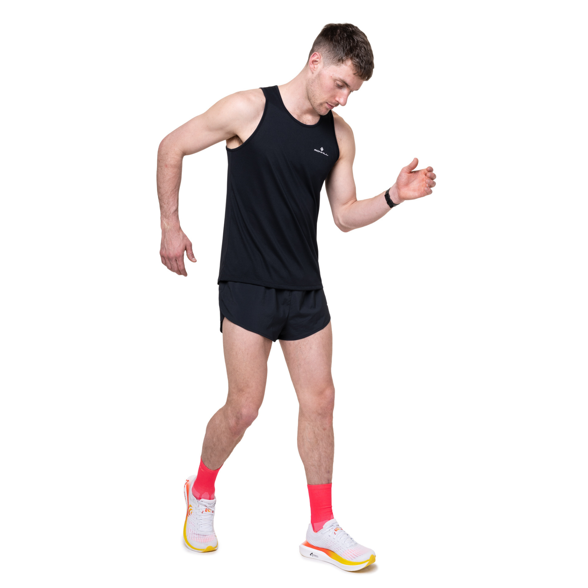 Ronhill Men's Core Technical Vest (Black/Bright White)