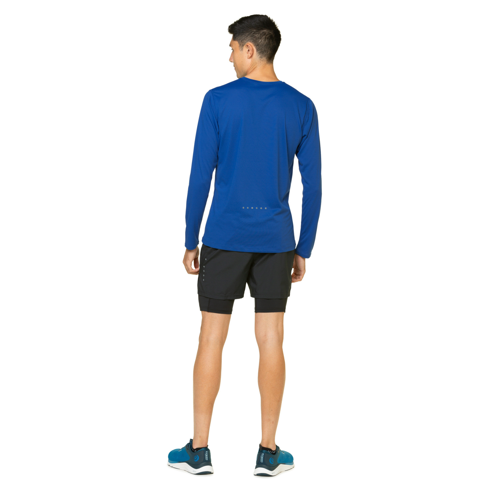 Ronhill Men's Core Twin Shorts (All Black)(5in)