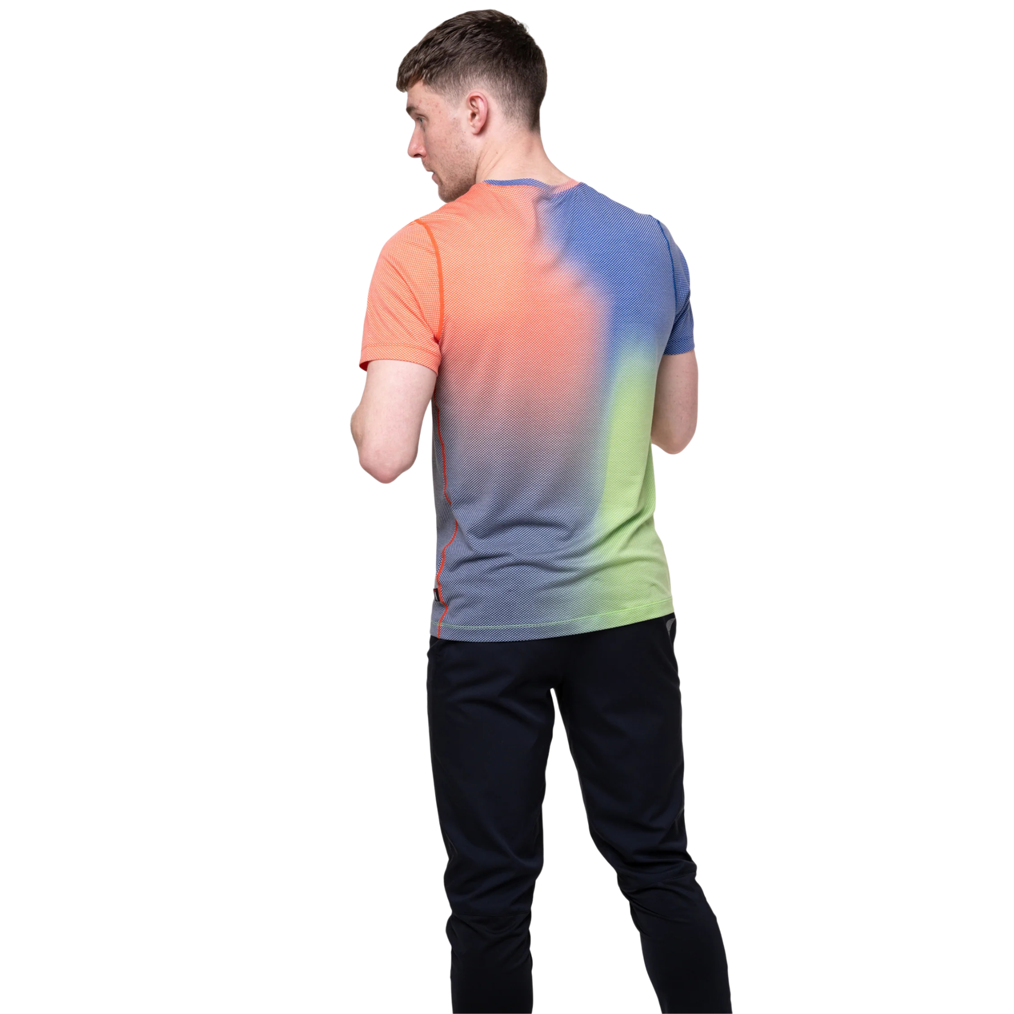 Ronhill Men's Tech Golden Hour Short Sleeve Technical Tee (Dark Cobalt Merge)