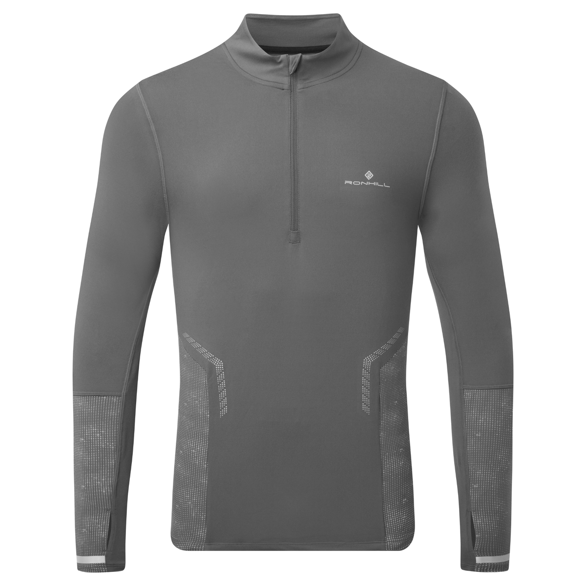 Ronhill Men's Tech Reflect Half Zip Base Layer Top (Oxide/Reflect)