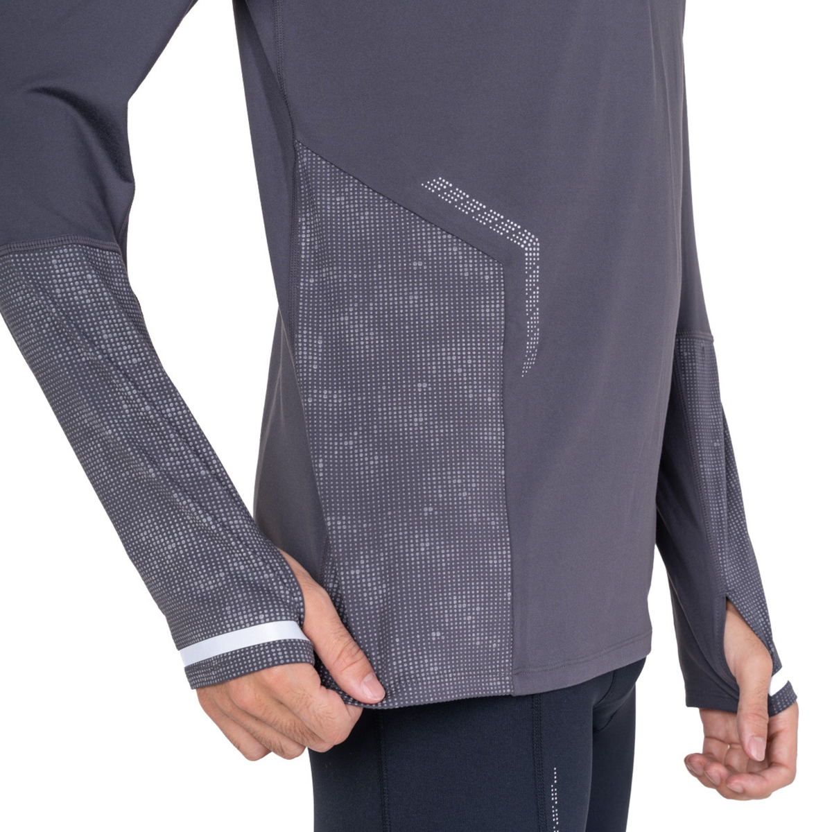 Ronhill Men's Tech Reflect Half Zip Base Layer Top (Oxide/Reflect)