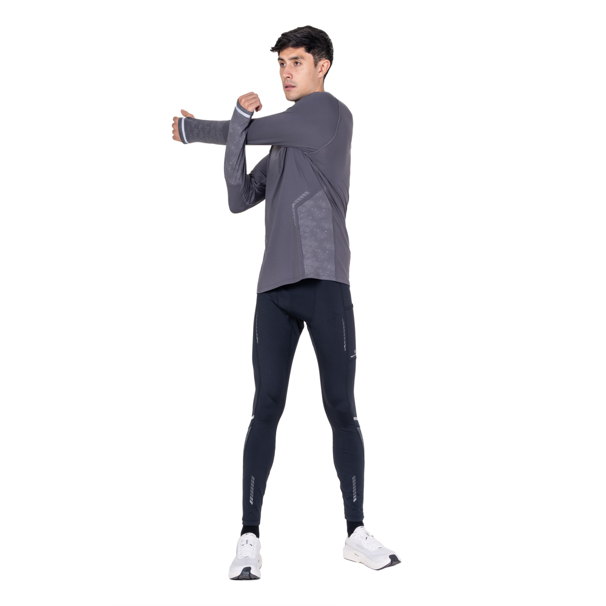 Ronhill Men's Tech Reflect Half Zip Base Layer Top (Oxide/Reflect)