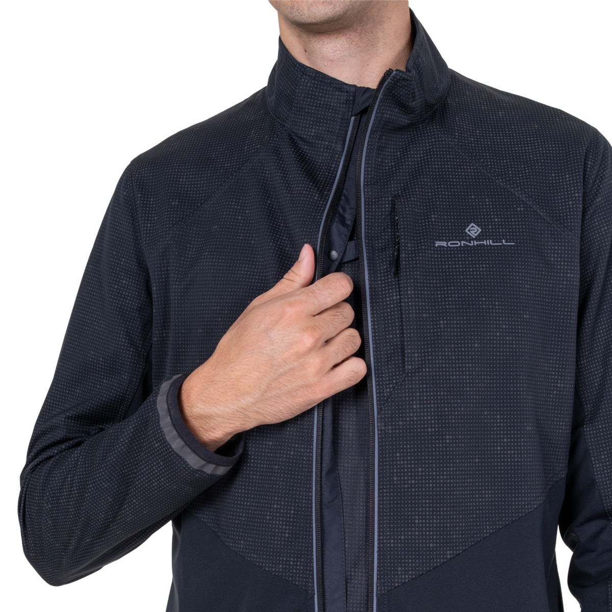 Ronhill Men's Tech Reflect Lux Jacket (Black/Reflect)