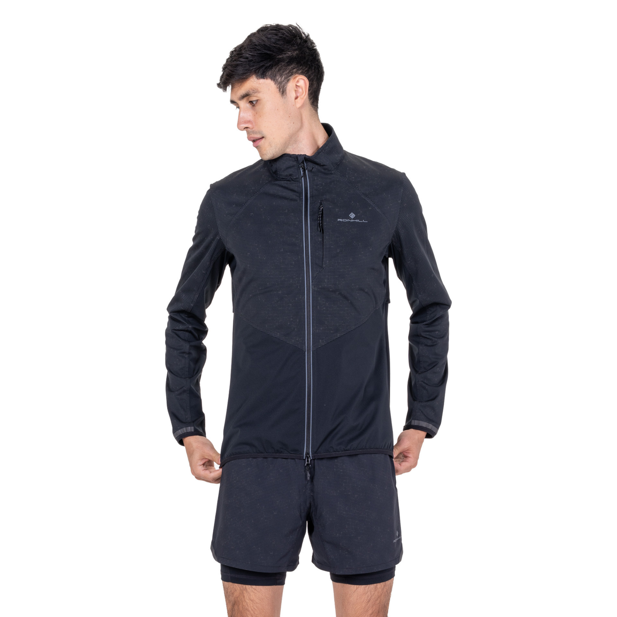 Ronhill Men's Tech Reflect Lux Jacket (Black/Reflect)