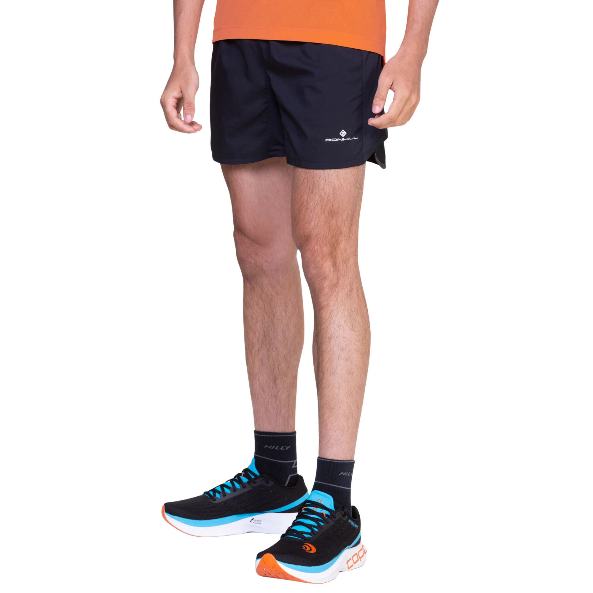 Ronhill Men's Tech Shorts (All Black)(5in)
