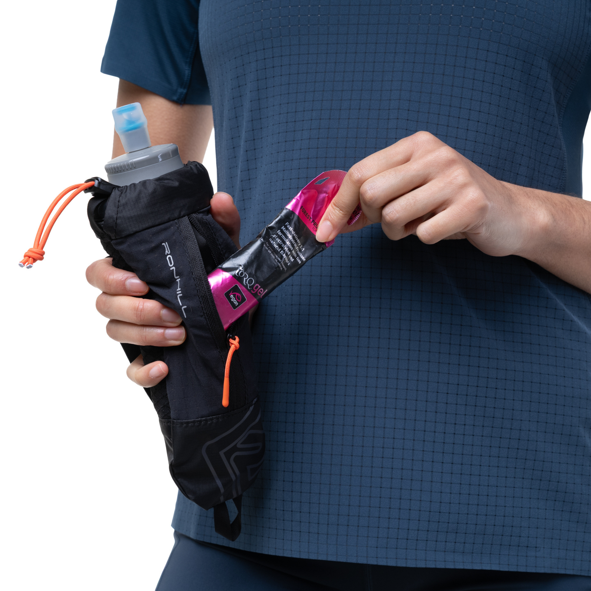 Ronhill Softflask + Sleeve (Black/Ronhill Red)