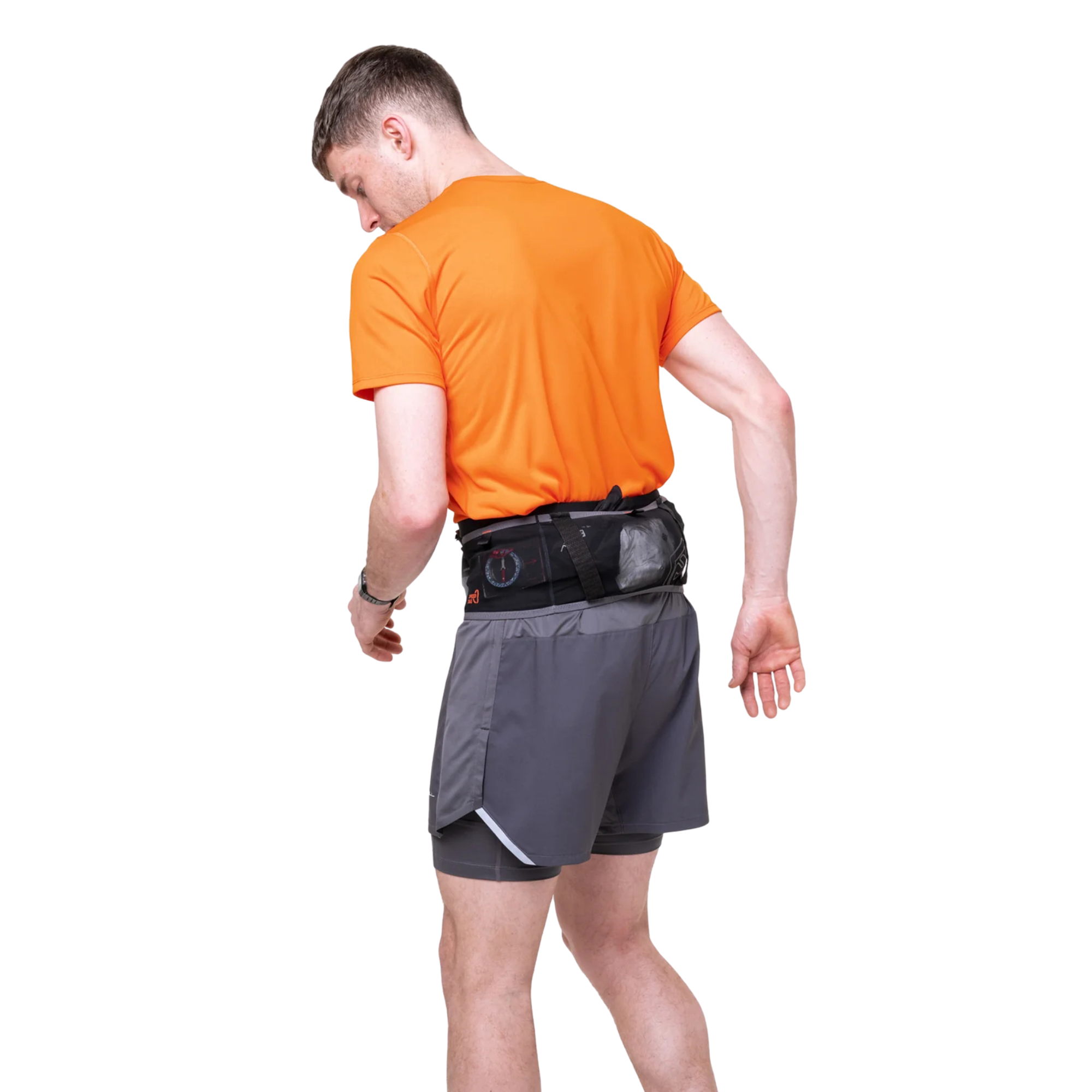 Ronhill Unisex Speed 360 Running Belt (Black/Ronhill Red)