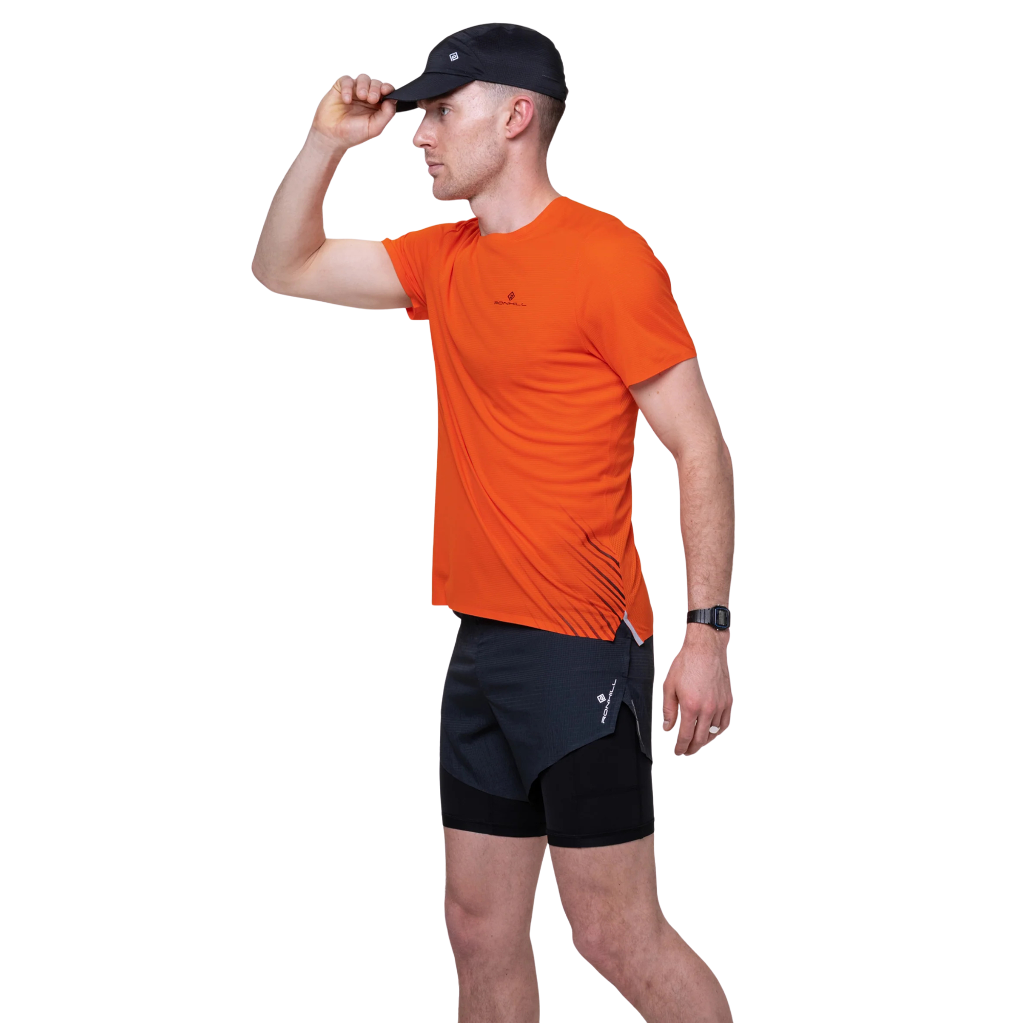 Ronhill Unisex Race Baseball Cap (All Black)