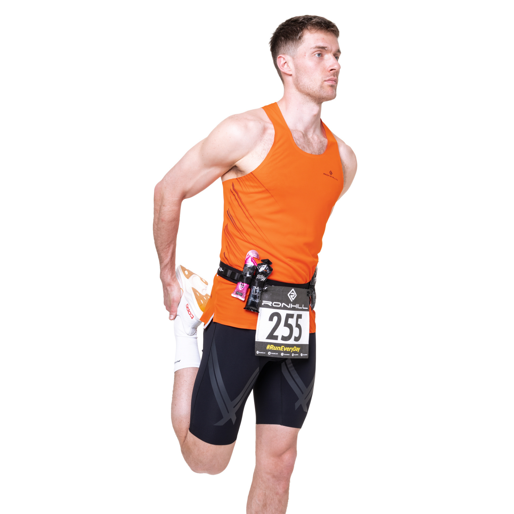 Ronhill Unisex Race Number Belt (All Black)
