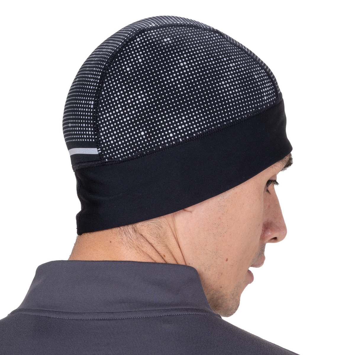 Ronhill Unisex Reflect Beanie Hat (Black/Reflect)
