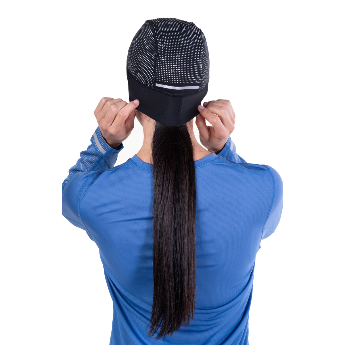 Ronhill Unisex Reflect Beanie Hat (Black/Reflect)