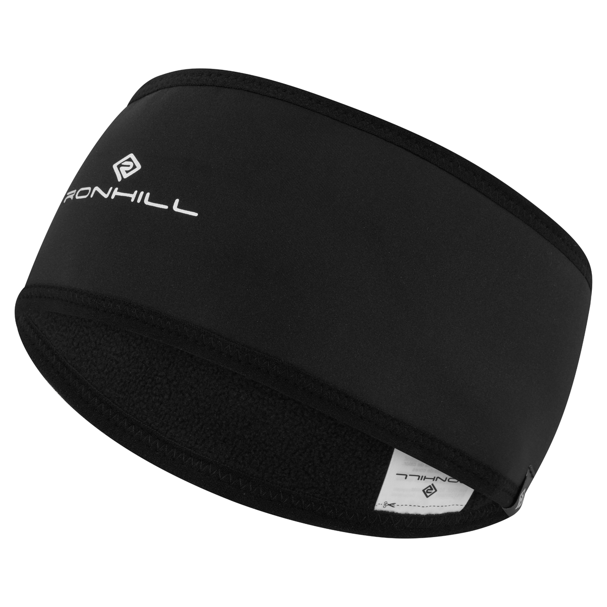Ronhill Unisex Wind-Block Headband (All Black)