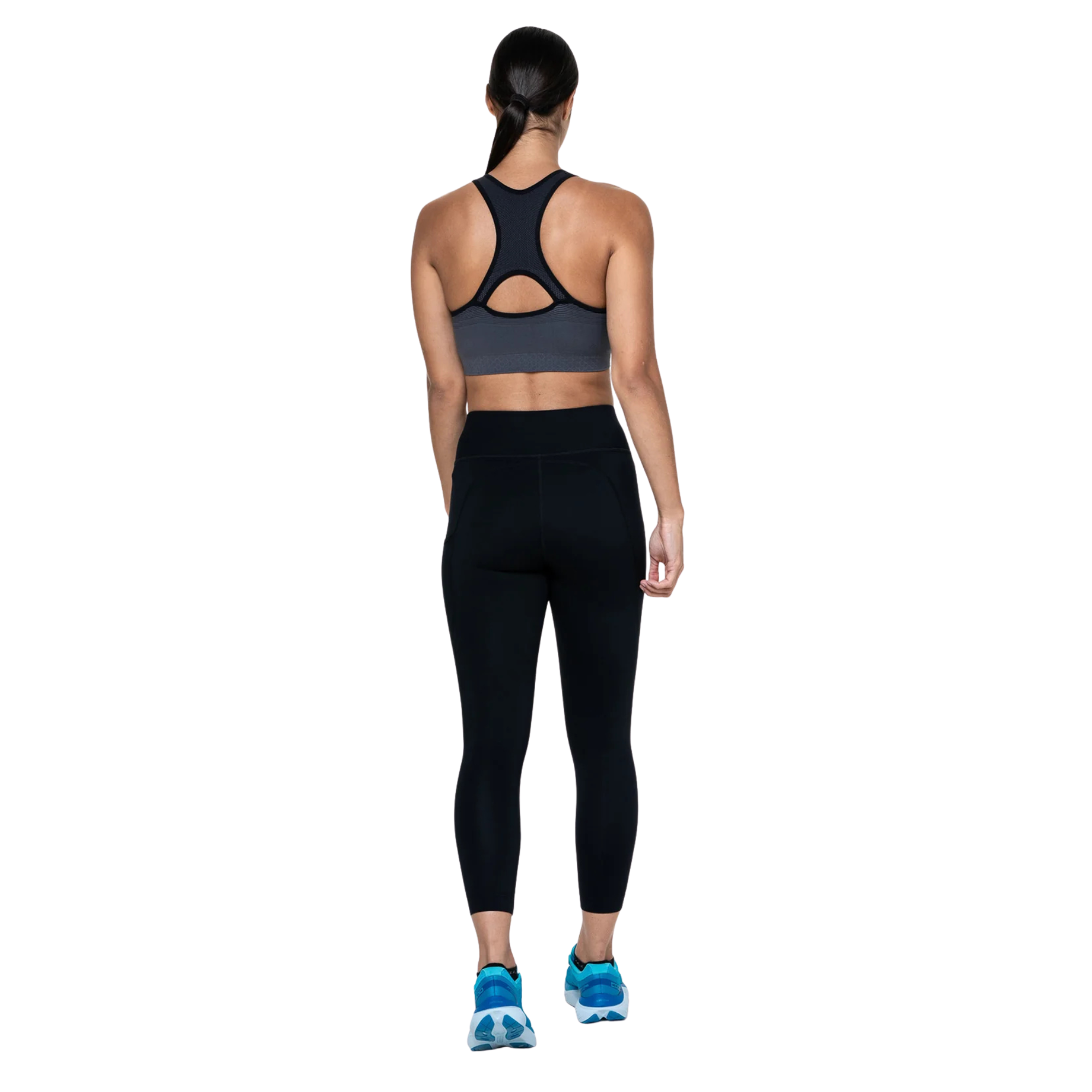 Ronhill Women's Core Crop Tights (Black/Bright White)