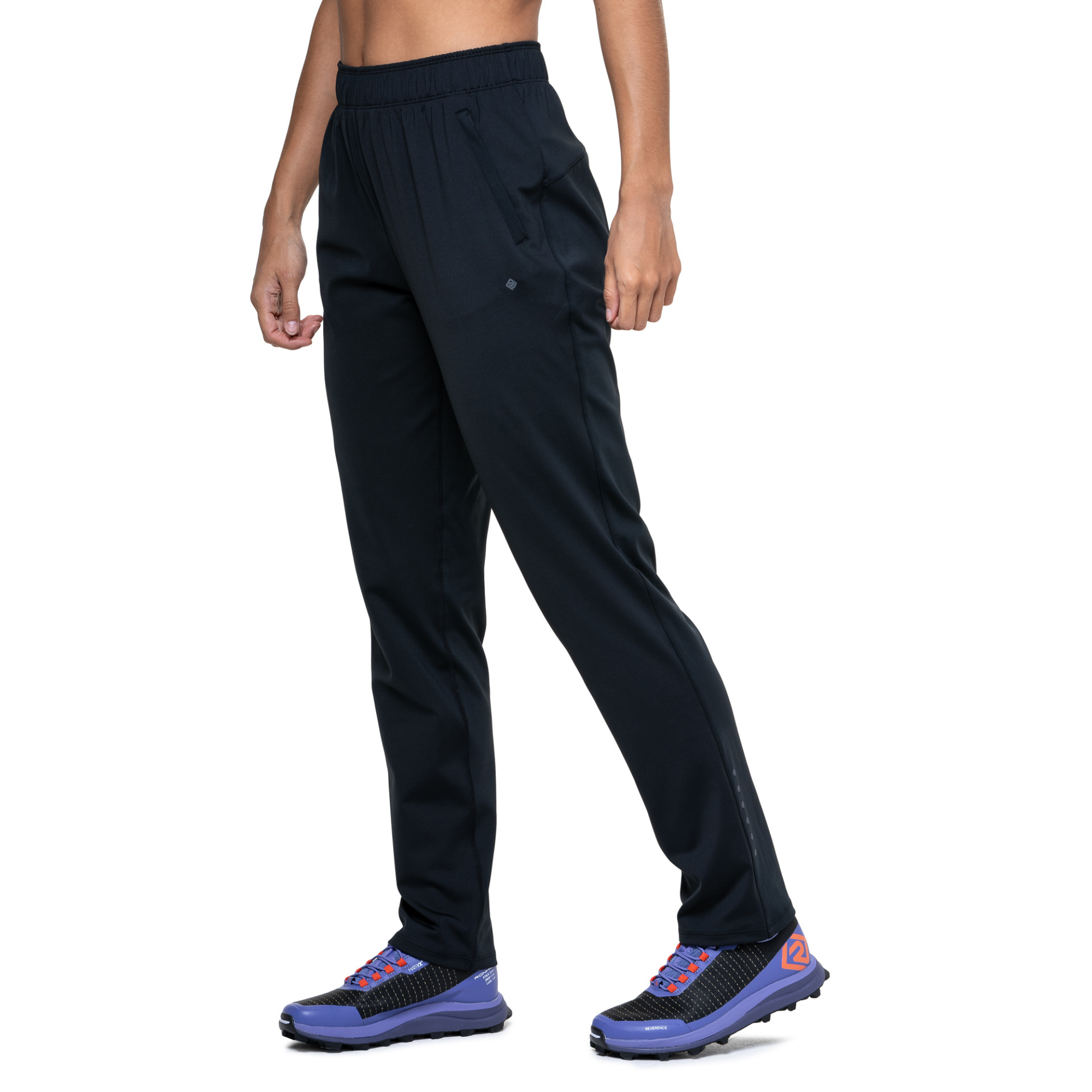 Ronhill Women's Core Slim Fit Trackster Trousers (All Black)