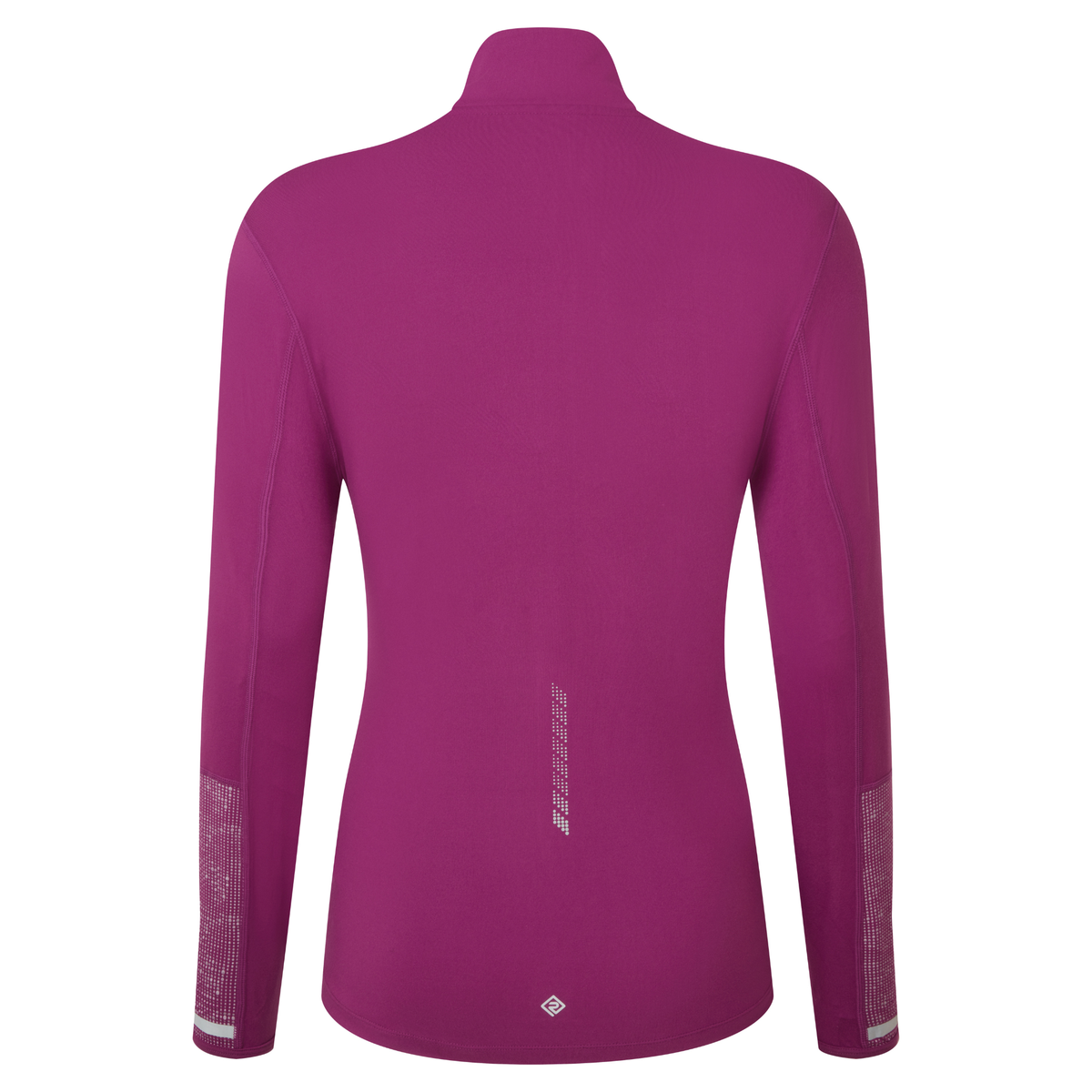 Ronhill Women's Tech Reflect Half Zip Base Layer Top (Blackcurrant/Reflect)