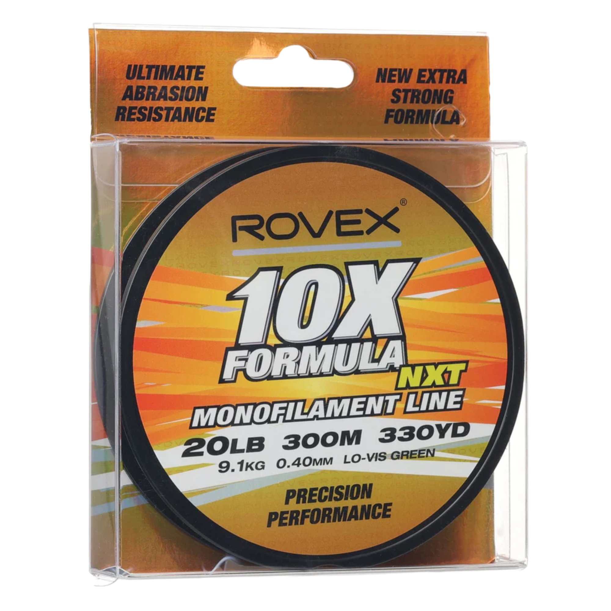 Rovex 10X Formula Mono Monofilament Line 300m 20lbs 0.40mm Green JW32055