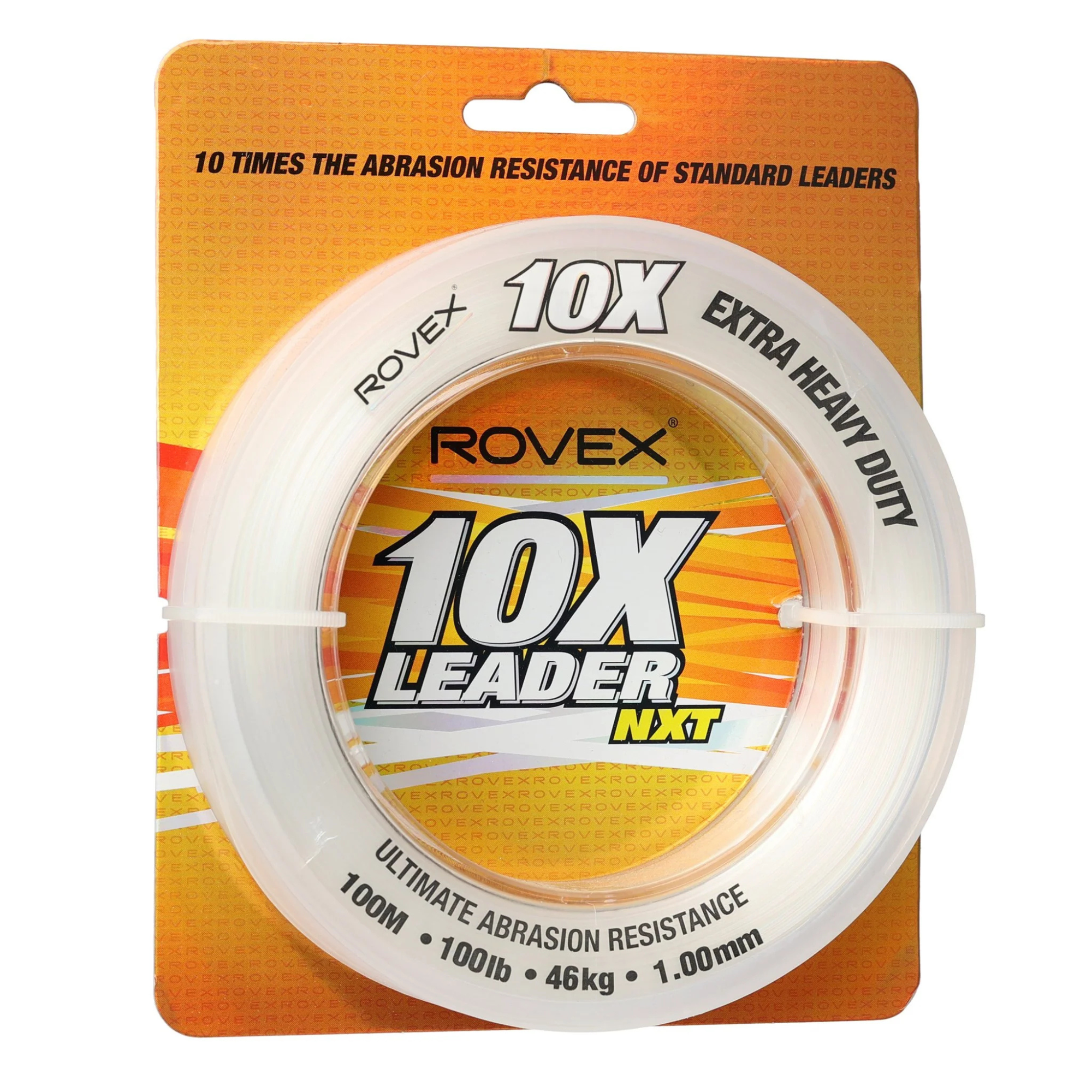 Rovex 10X Monofilament Leader Line (100m/100lb/Clear)