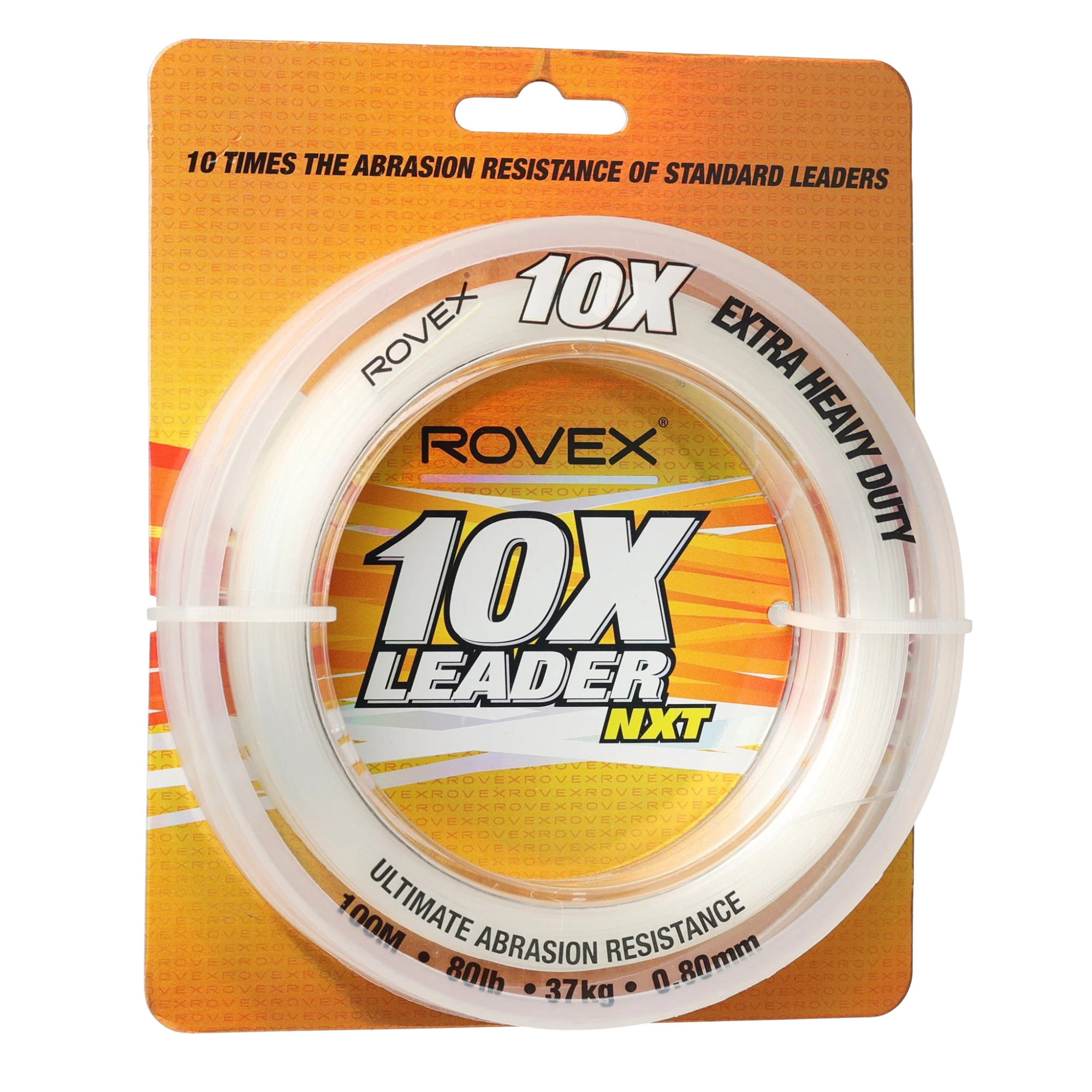 Rovex 10X Monofilament Leader Line (100m/80lb/Clear)