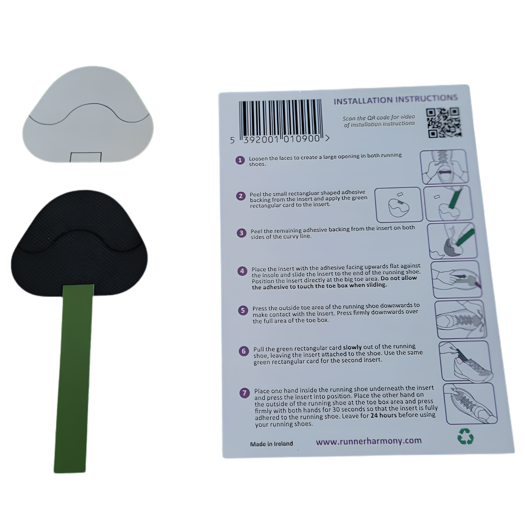 Runner Harmony Toe Hole Prevention Inserts