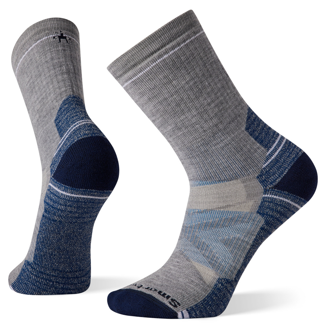 Smartwool Men's Performance Hike Full Cushion Merino Blend Crew Socks (Light Grey)