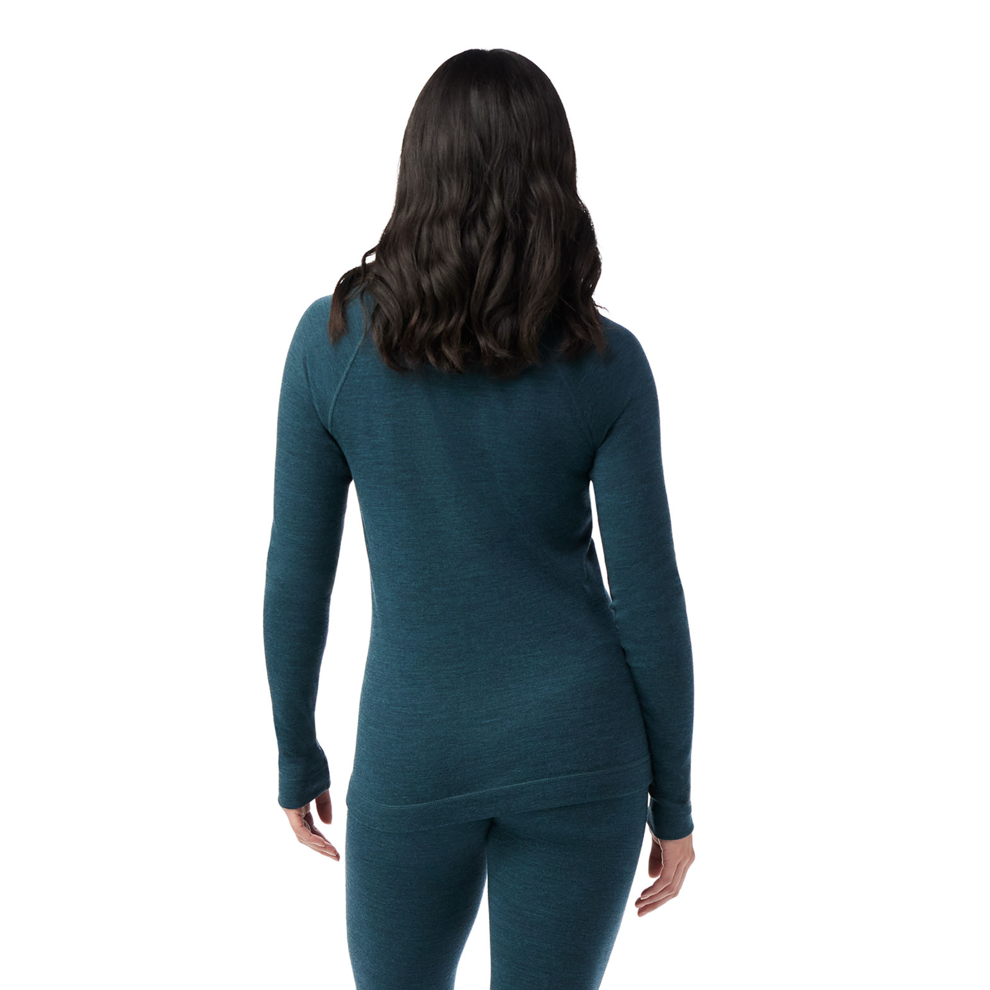 Smartwool Women's Classic Thermal Merino 250 Long Sleeve 1/4 Zip Base Layer Top (Twilight Blue Heather)