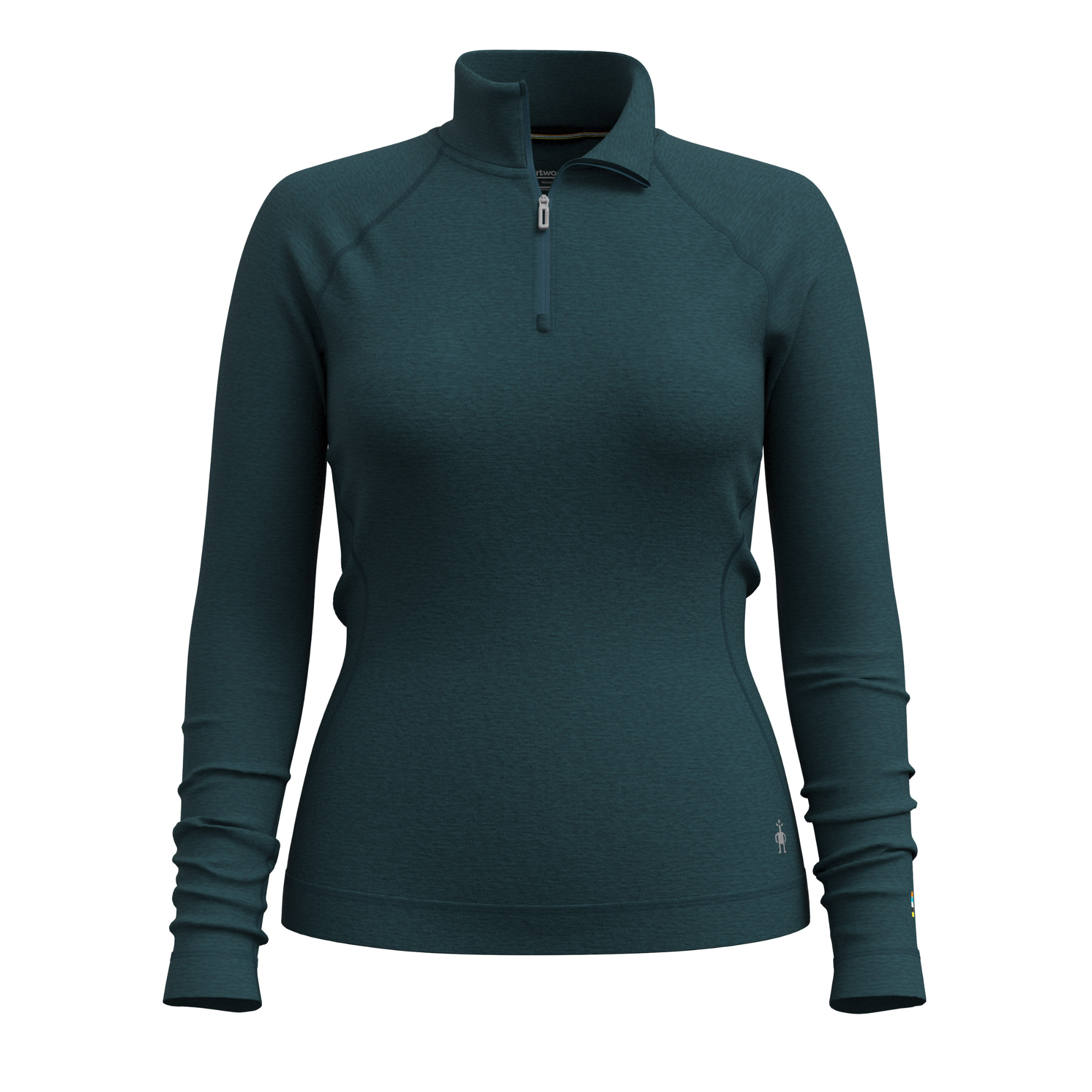 Smartwool Women's Classic Thermal Merino 250 Long Sleeve 1/4 Zip Base Layer Top (Twilight Blue Heather)