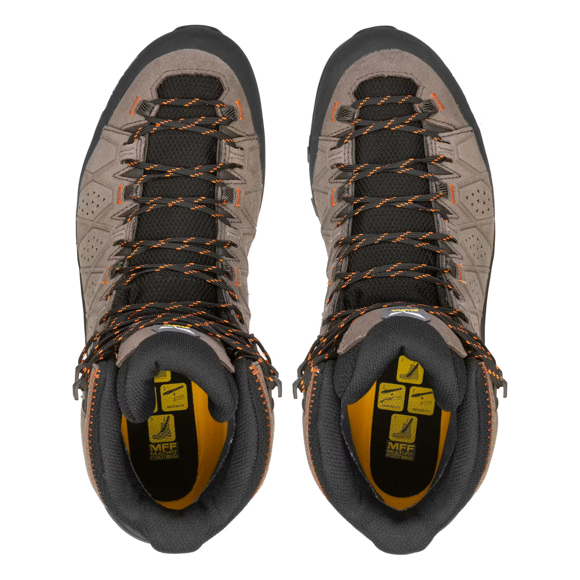 Salewa Men's Alp Trainer 2 Gore-Tex Mid Trail Boots (Wallnut/Fluo Orange)