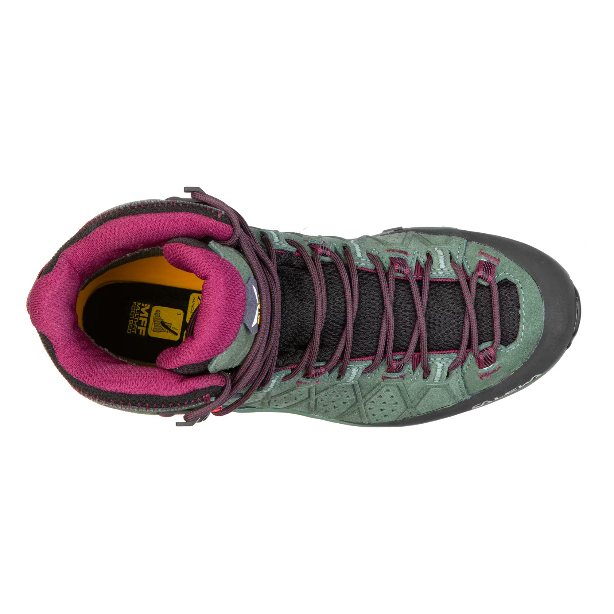Salewa Women's Alp Trainer 2 Gore-Tex Mid Trail Boots (Duck Green/Rhododendon)