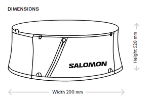 Salomon Cross Season Bottle Belt (Ebony/Alloy)