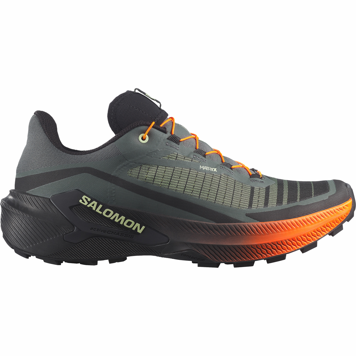 Salomon Men's Genesis 2 Trail Running Shoes (Urban Chic/Black/Lime Cream)