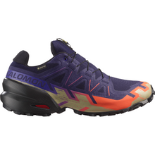 Load image into Gallery viewer, Salomon Men&#39;s Speedcross 6 Gore-Tex Trail Running Shoes (Maritime Blue/Black/Cherry Tomato)
