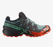 Load image into Gallery viewer, Salomon Men&#39;s Speedcross 6 Gore-Tex Trail Running Shoes (North Atlantic/Black/Cherry Tomato)
