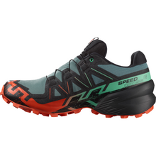 Load image into Gallery viewer, Salomon Men&#39;s Speedcross 6 Gore-Tex Trail Running Shoes (North Atlantic/Black/Cherry Tomato)
