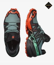 Load image into Gallery viewer, Salomon Men&#39;s Speedcross 6 Gore-Tex Trail Running Shoes (North Atlantic/Black/Cherry Tomato)
