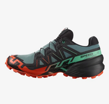 Load image into Gallery viewer, Salomon Men&#39;s Speedcross 6 Gore-Tex Trail Running Shoes (North Atlantic/Black/Cherry Tomato)
