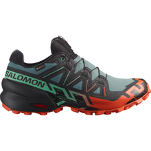 Load image into Gallery viewer, Salomon Men&#39;s Speedcross 6 Gore-Tex Trail Running Shoes (North Atlantic/Black/Cherry Tomato)
