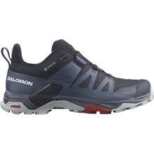 Load image into Gallery viewer, Salomon Men&#39;s X Ultra 4 Gore-Tex Trail Shoes (Carbon/Bering Sea/Pearl Blue)
