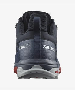 Salomon Men's X Ultra 4 Gore-Tex Trail Shoes (Carbon/Bering Sea/Pearl Blue)